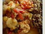 Curry de Crevettes en Sucré Salé au Cook'in