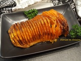 Courge butternut façon hasselback