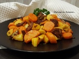 Poêlée de pommes de terre carottes et chorizo