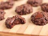 Cookies double chocolat (sans oeuf, sans beurre)