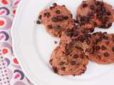 Cookies roses et moelleux à la betterave et pépites de chocolat