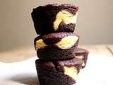 Muffins brownie-cheesecake