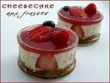 Petits Cheesecake aux fraises (sans oeuf et sans cuisson)