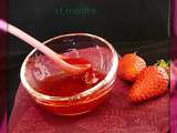 Confiture de fraises à la menthe