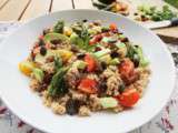 Taboulé revisité quinoa-épeautre, graines de courges grillées