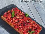 Tarte simplissime aux fraises & pêches - Easiest strawberries & peachs tart