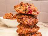 Cookies healthy choco framboises