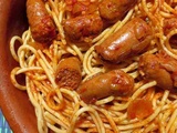 Délicieuses Spaghetti aux Merguez