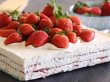 Gâteau aux Petit Beurre et fraises la version sans cuisson