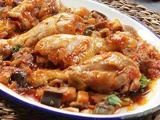 Jambon de poulet avec ratatouille