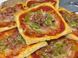 Mini pizzas en pâte feuilletée