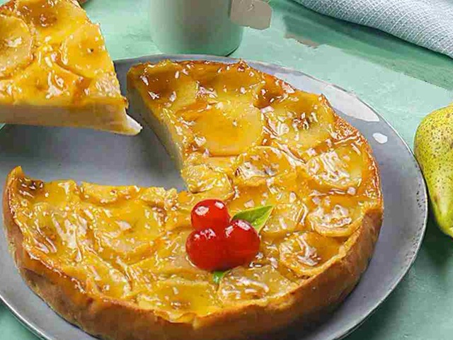 Recette Tarte aux Poires facile - Les recettes de Tarte aux Poires les