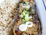 Aubergines au miso et riz basmati complet – Veggie Time