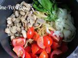 One-pot pasta Tagliatelles tomates et champignons