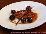 Foie gras poêlé au muscat et à la vanille