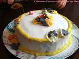 Gâteau d'anniversaire (ou le tuto des fleurs cristallisées)