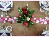 Table Confetti Rose et Prune