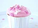 Cupcakes à l'eau de rose pour la Saint Valentin