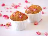 Muffins aux pralines roses