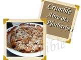 Crumble abricots / rhubarbes