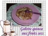 Galette quinoa aux fruits secs