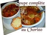Soupe complète au chorizo