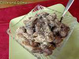 Pâtes de blé khorasan, sauce champignons amandes : plat complet végétalien