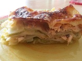 Lasagne saumon poireaux