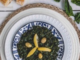 Épinards aux olives et citrons confits
