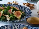 Salade de pousses d’épinard aux figues
