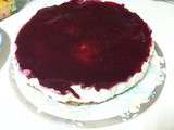 Délicieux cheesecake aux fruits rouges sans cuisson et sans gélatine