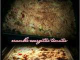 Crumble courgettes tomates cookeo et four