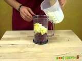 Milk Shake aux framboises et à l’ananas en 2 minutes