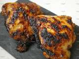 Cuisses de poulet marinées et rôties au barbecue