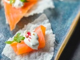 Canapés au saumon fumé