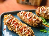 Corn Dogs au Comté, sauce aux oignons
