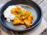 Curry végétarien de courges et pois chiches