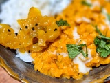 Dhal coco curry rouge cacahuètes