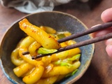 Nouilles de pommes de terre sauce Tteokbokki