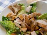 Salade Caesar aux pleurotes blancs