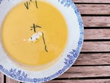 Soupe froide de poivrons jaunes