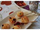 Muffins salés & petits fours chorizo, tomates confites & pruneaux