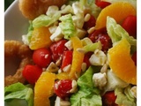 Salade composée aux agrumes & calamars frits