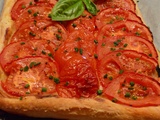 Tarte tomates à la moutarde verte à l'estragon