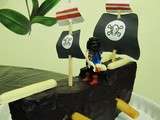 Gateau d'anniversaire : le bateau de pirates