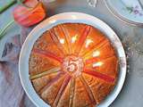 { 5 ans du blog } Gâteau moelleux rhubarbe et macis (vegan)