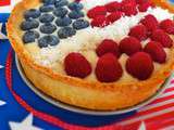 Patriotic 4th of July red fruit pie { Tarte patriotique du 4 juillet aux fruits rouges } - recette vegan