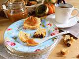 Scones écossais aux raisins secs & beurre de pomme et potiron pour un tea time anglais - Foodista Challenge #12