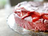 Gâteau glacé aux fraises
