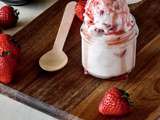 Crème glacée fraise avec 3 ingrédients